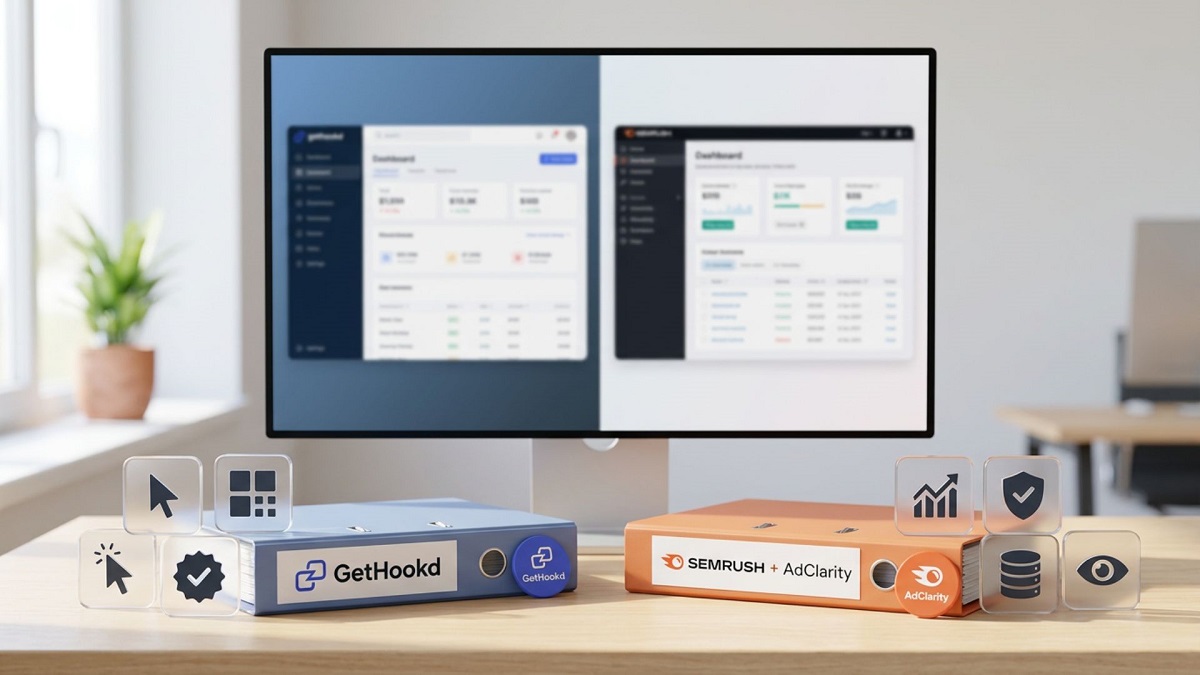 GetHookd vs Semrush AdClarity Pricing Display Ad Intelligence Official: Breaking Down Usability and Accuracy
